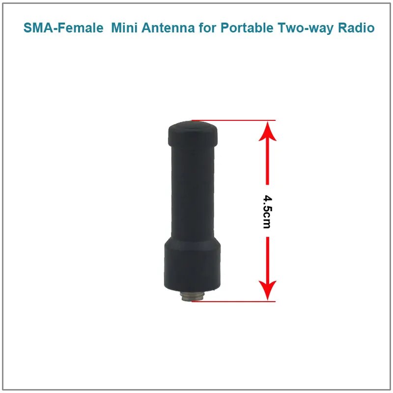 4.5 cm sma-여성 uhf 400-470 mhz 1.5db 미니 안테나 baofeng 워키 토키 휴대용 양방향 라디오